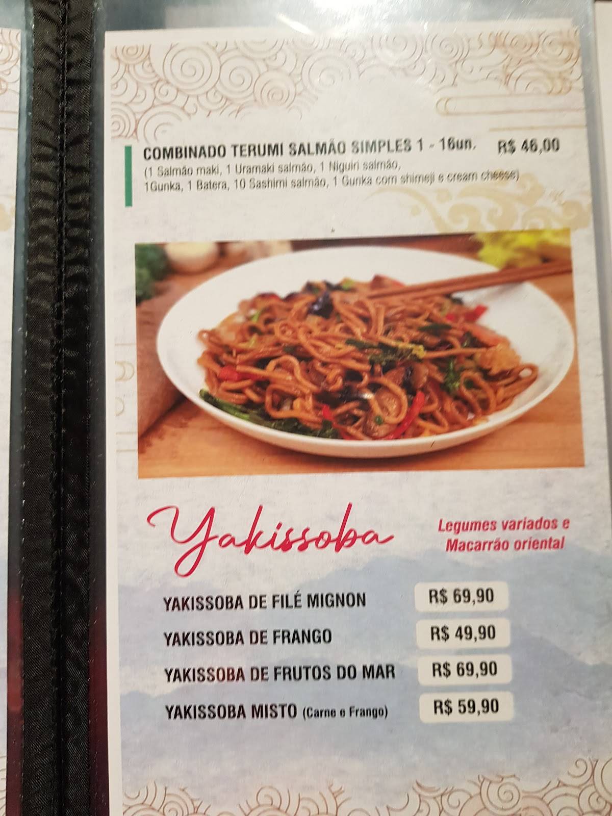 Terumi Sushi Ribeirão Pires cardápio
