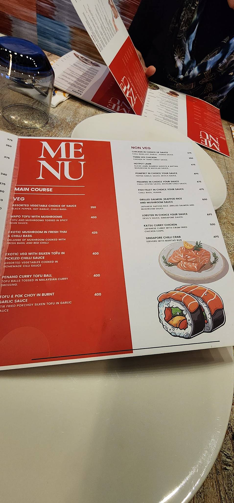 Tasca Oriental Cuisine menu