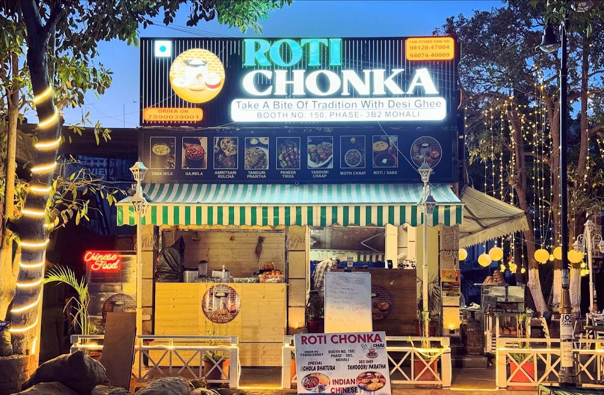 The 3B2 Spot, Roti chonka menu