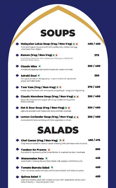 The Bell Tower Hotel & Restaurant menu