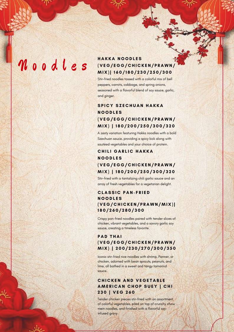 The Bibliophilia Café menu