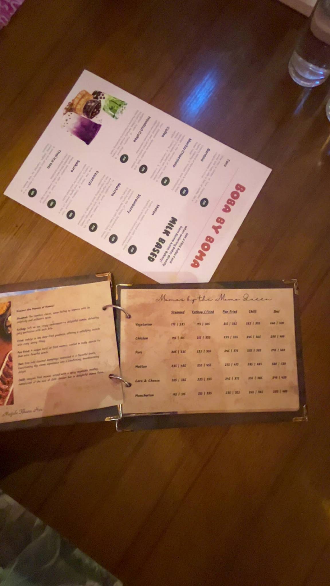 The Blue Poppy Thakali menu