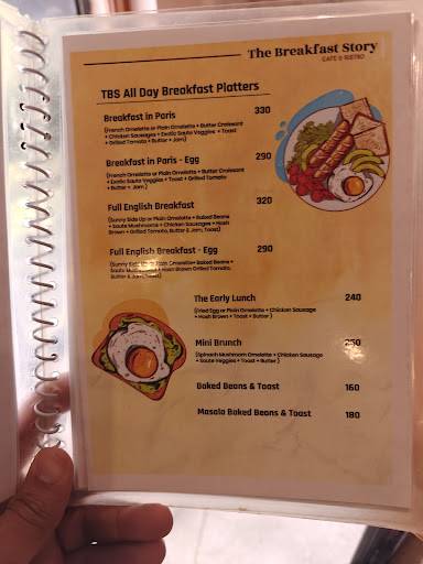 The Breakfast Story Cafe & Bistro menu