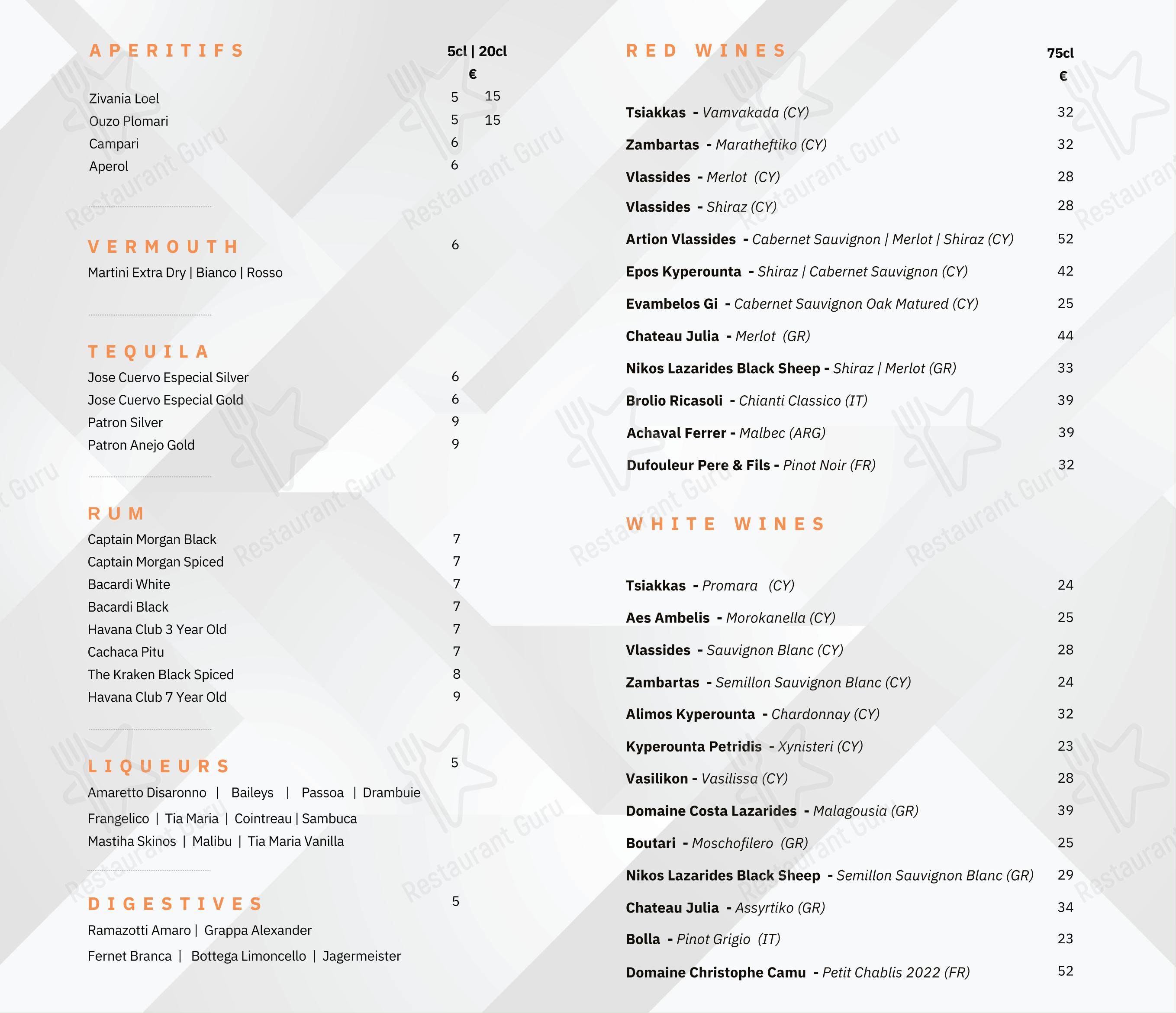 The Enigma Restobar dans Larnaca - Menu