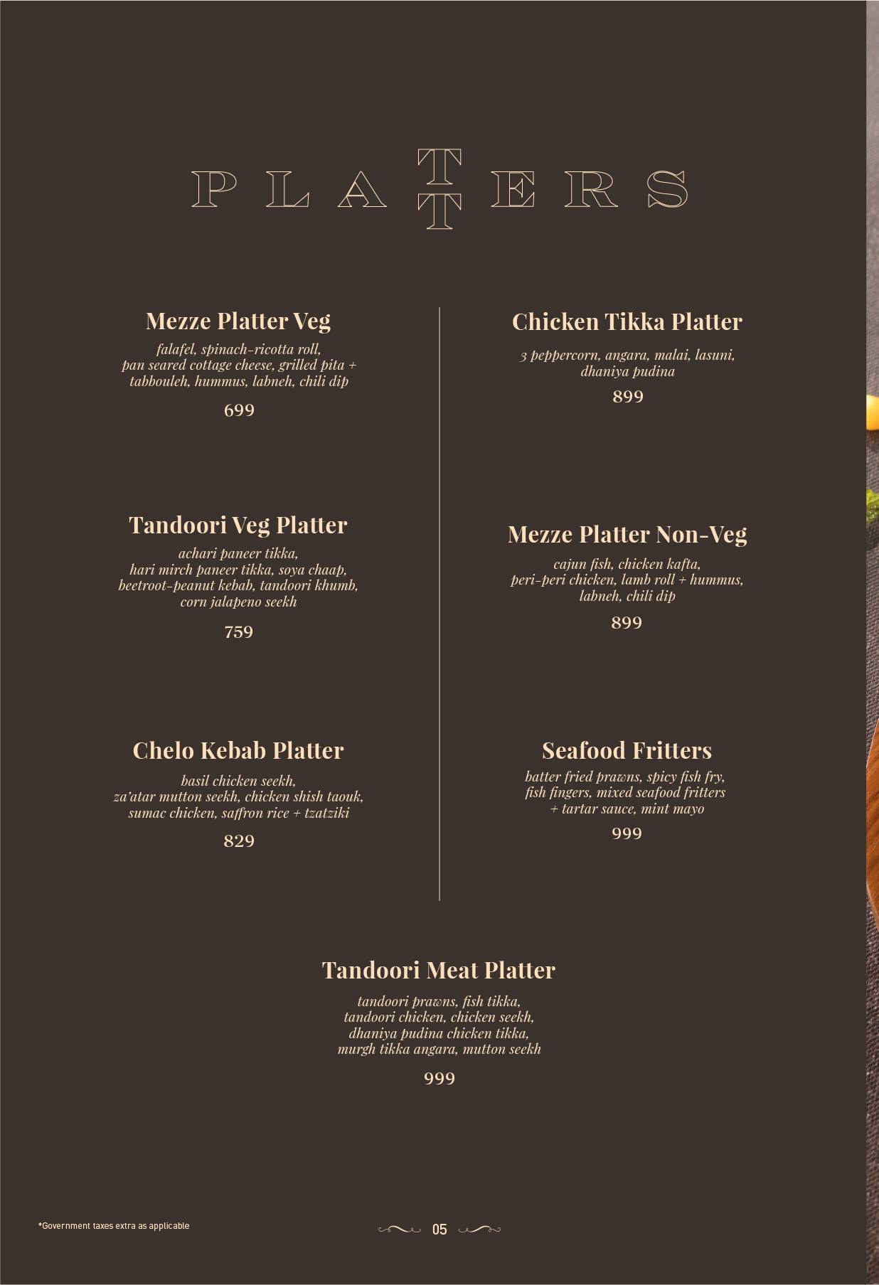 The Great Bear Kitchen & Microbrewery menu