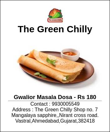 The Green Chilly menu