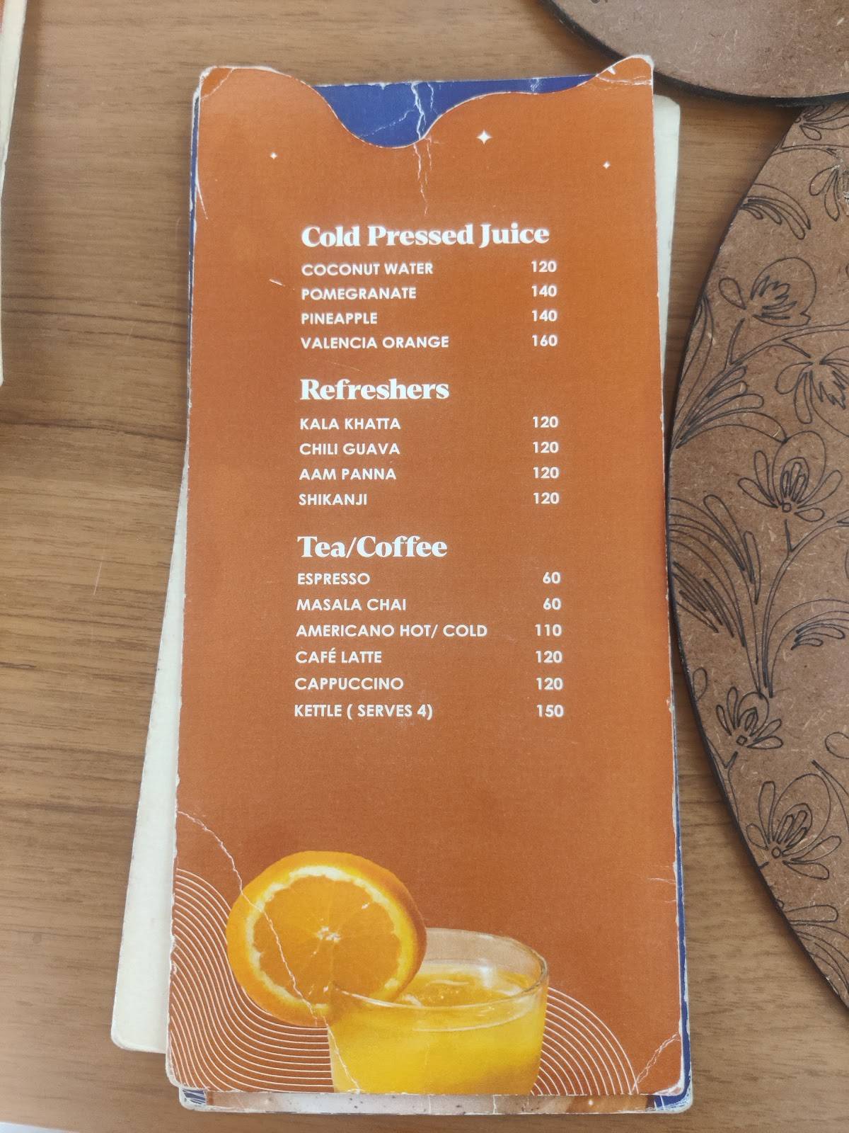 The Lifafa Cafe & Restro menu