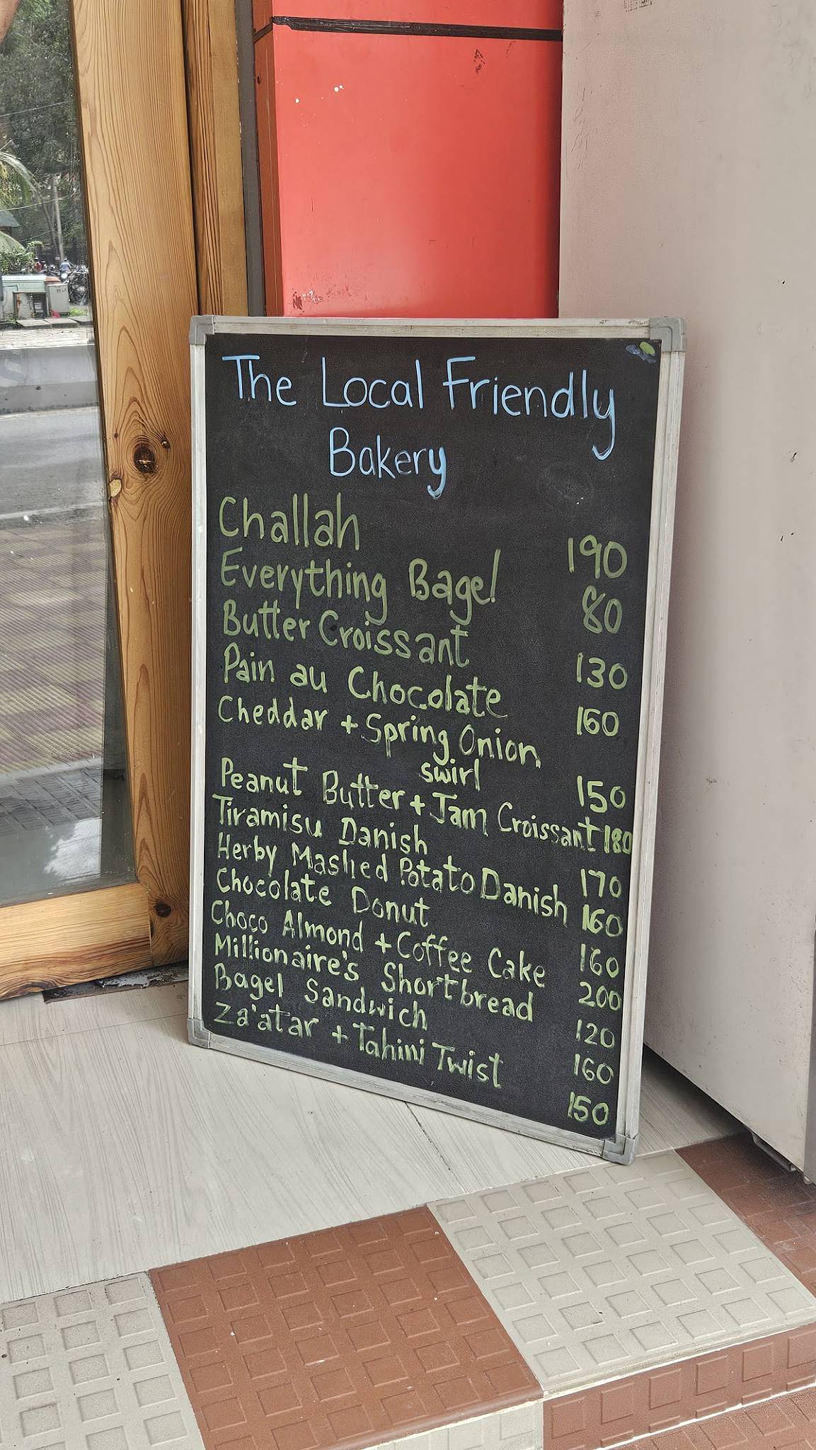 The Local Friendly Bakery menu