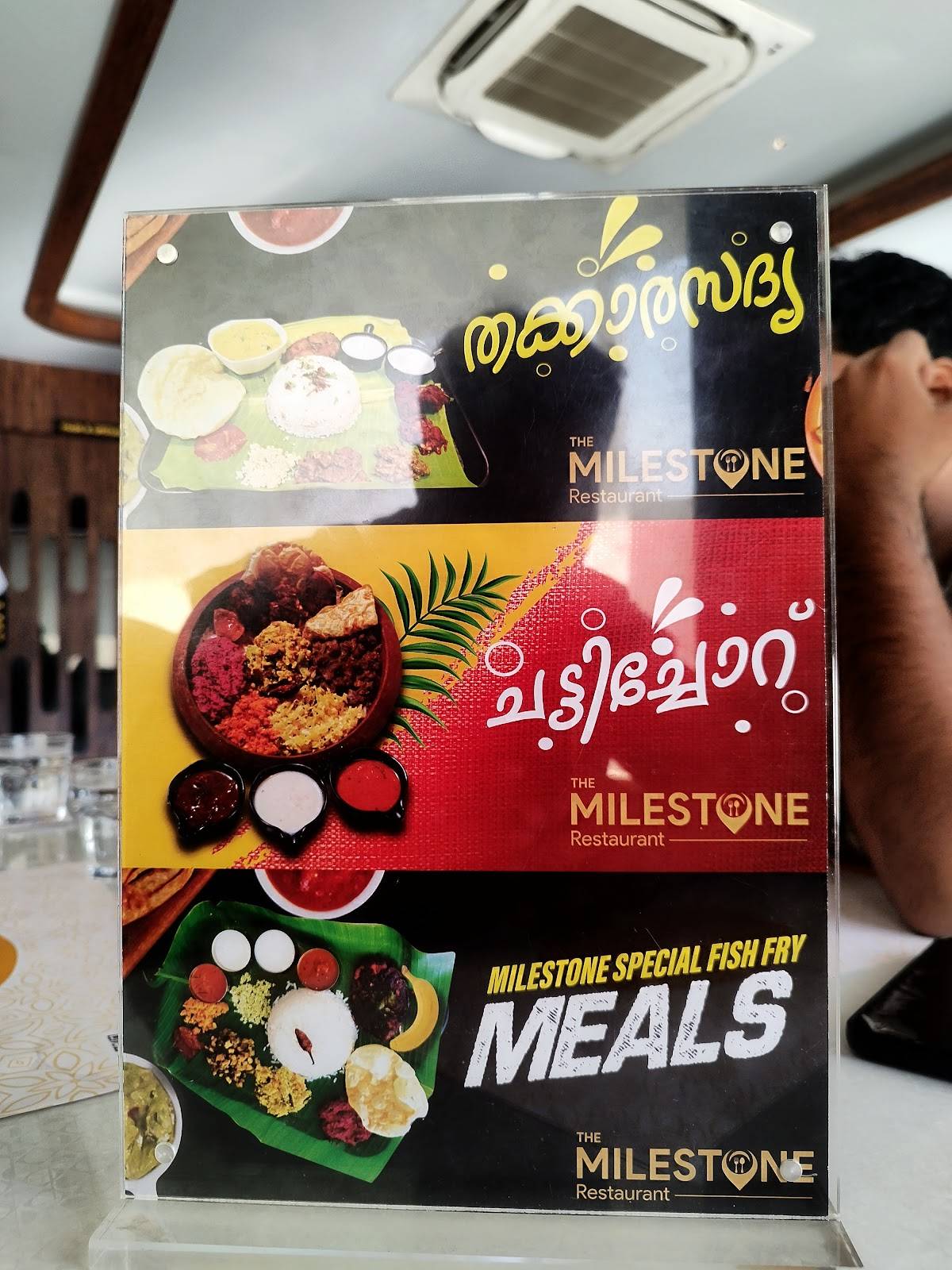 The Milestone Restaurant menu