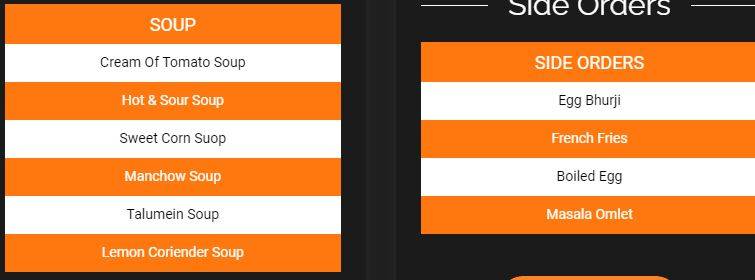 The Nactar Bar And Brews menu