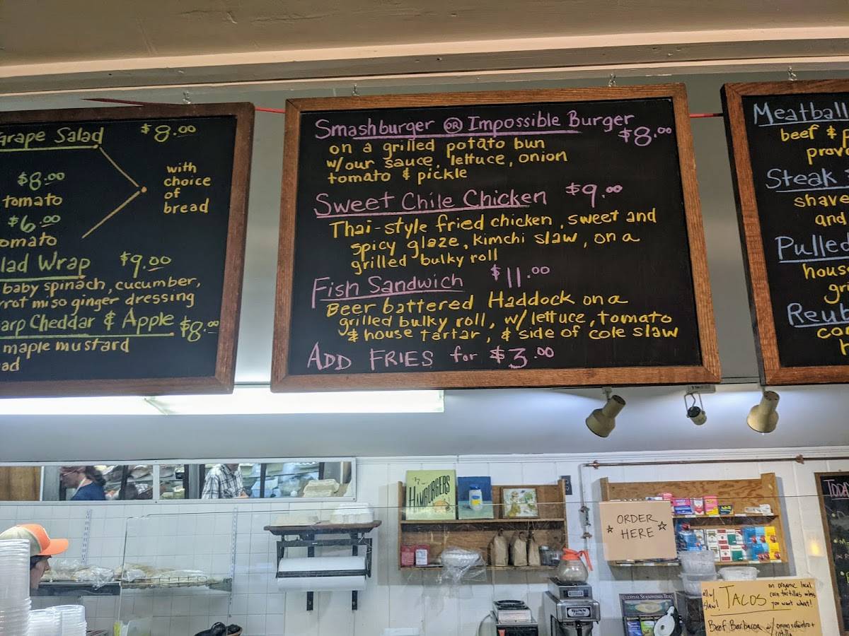 Menu at The Newfane Store restaurant, Newfane