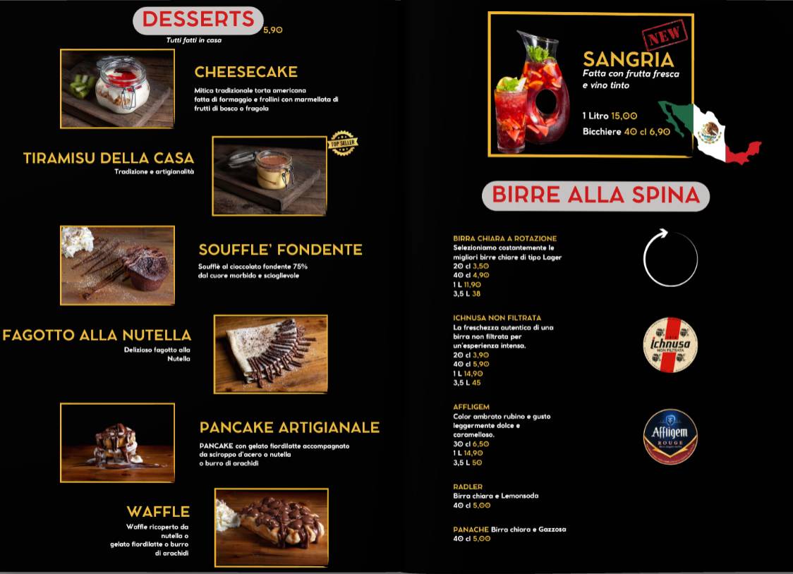 Menu di The Ranch Cuneo 