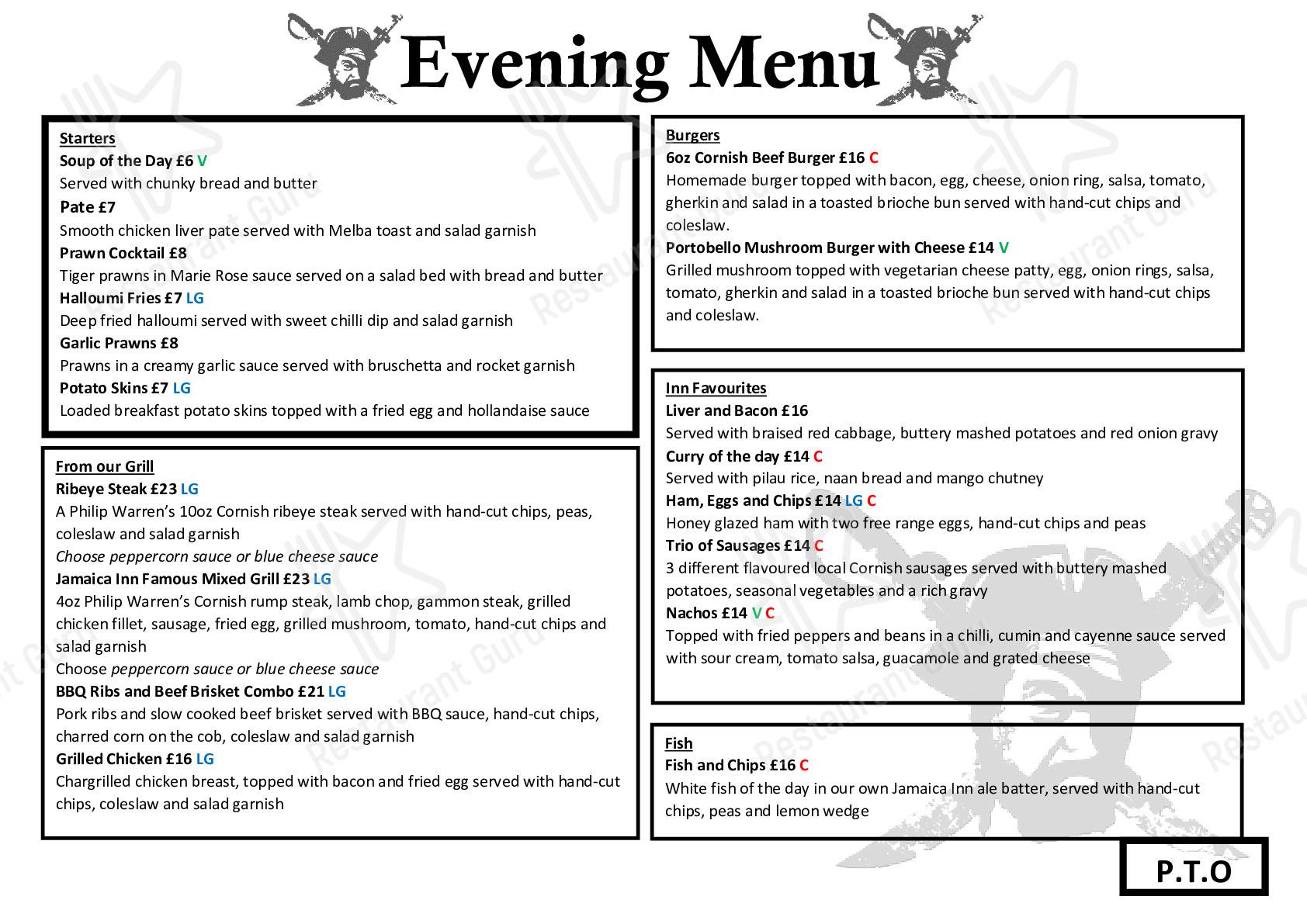 Menu at The Royal Hotel Weymouth restaurant, Weymouth