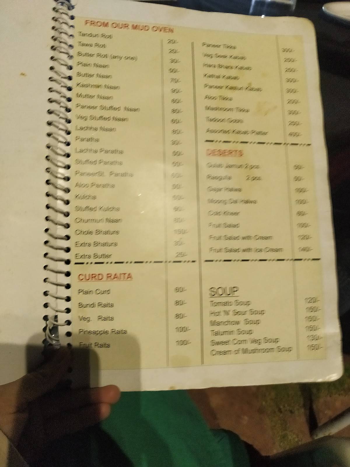 Menu at The Waterfall Restaurant Indore, Indore