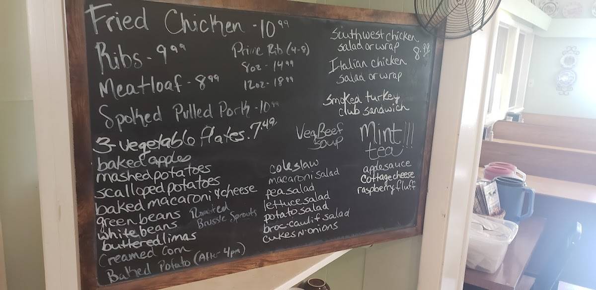 Menu at Thomas House Restaurant, Dayton