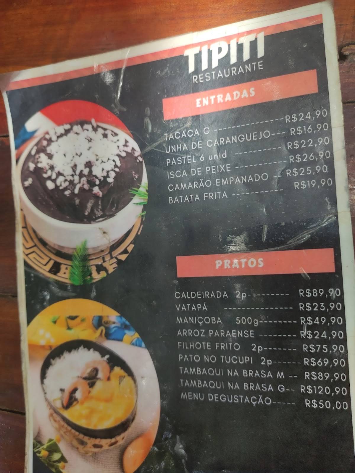 Menu em Tipiti Culinária Paraense restaurante, Fortaleza