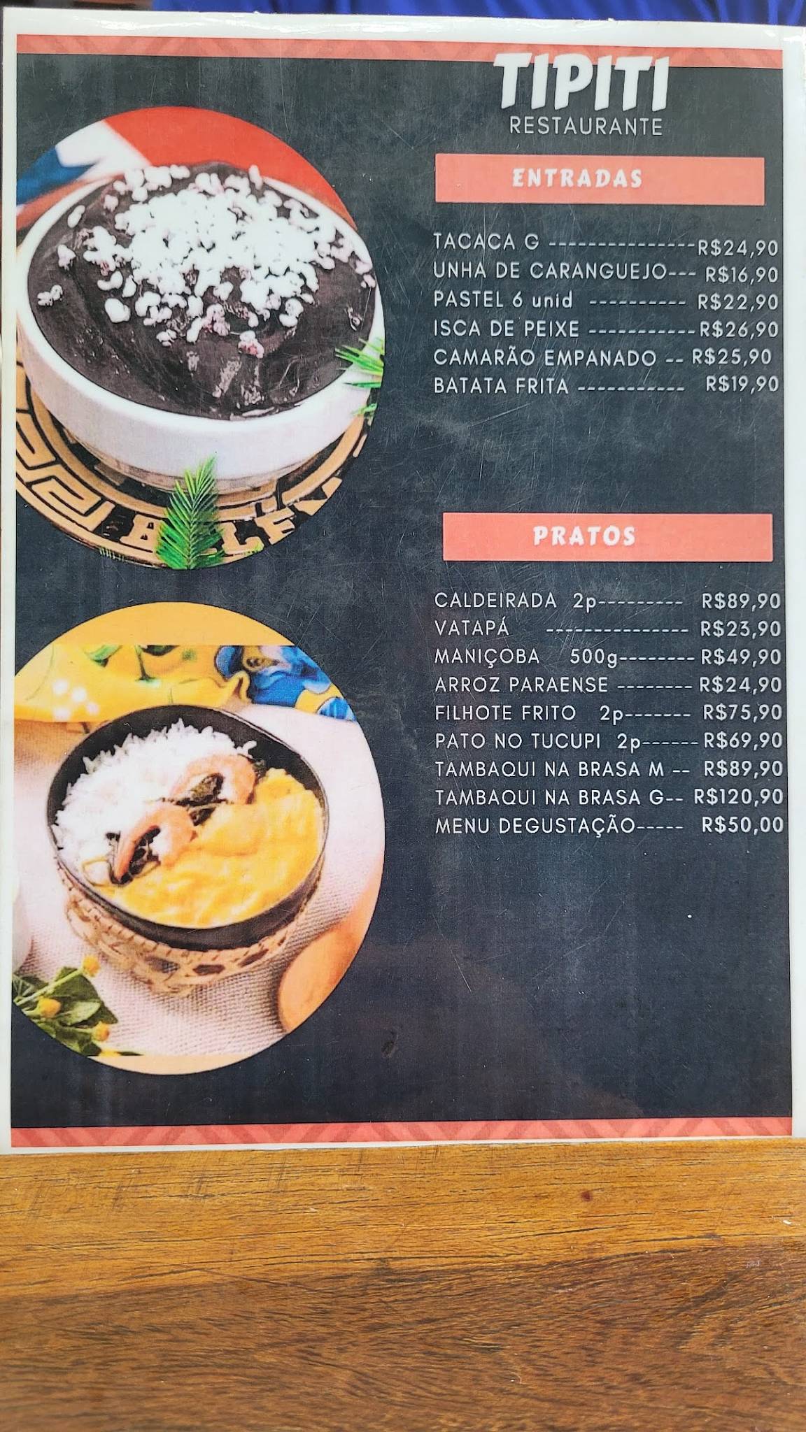 Menu em Tipiti Culinária Paraense restaurante, Fortaleza
