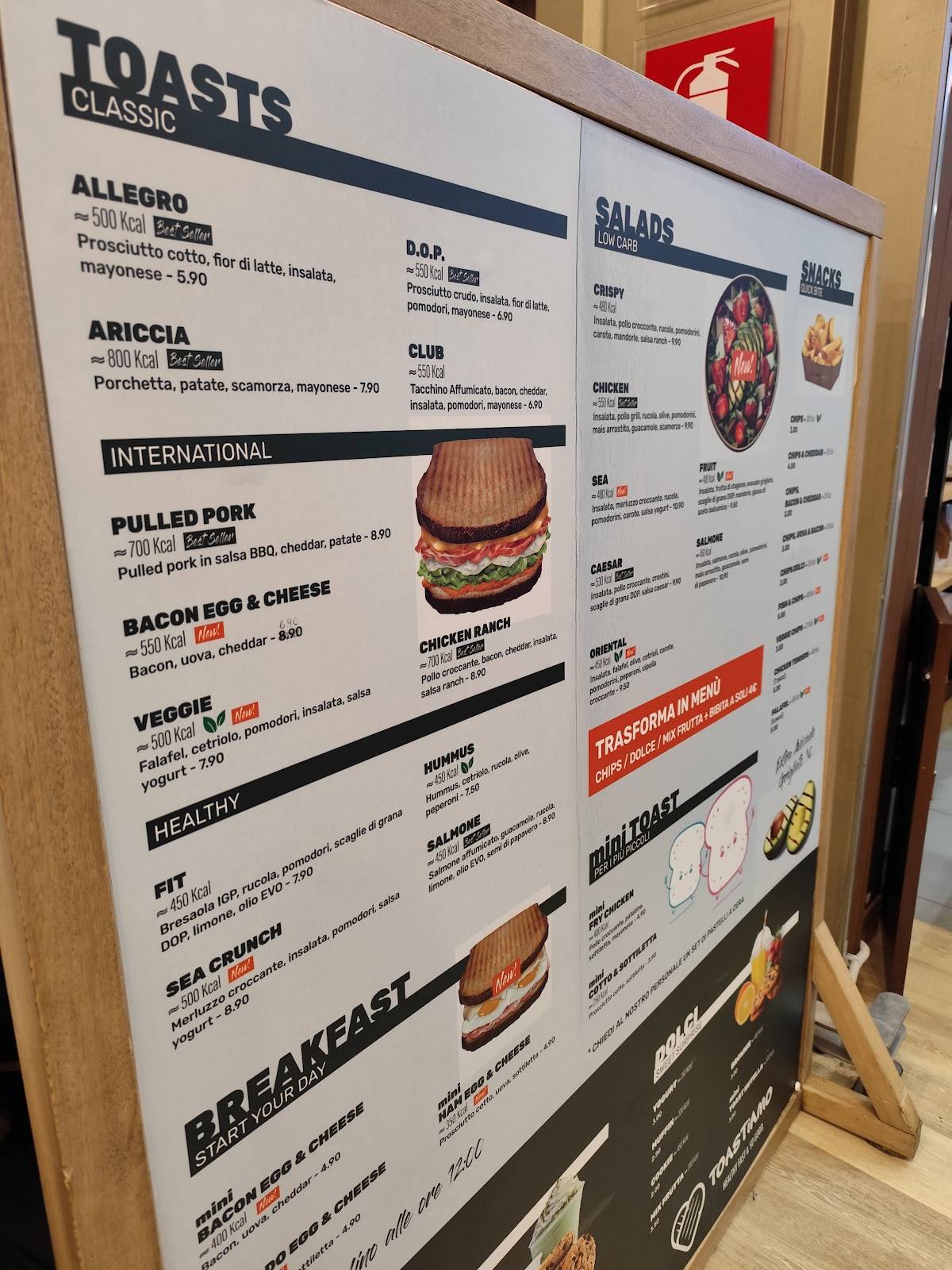 Menu di Toastiamo 