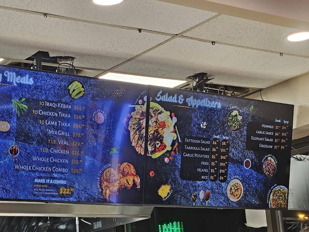 Menu at Sumaq Iraqi Charcoal Grill (Scarborough) BBQ, Toronto