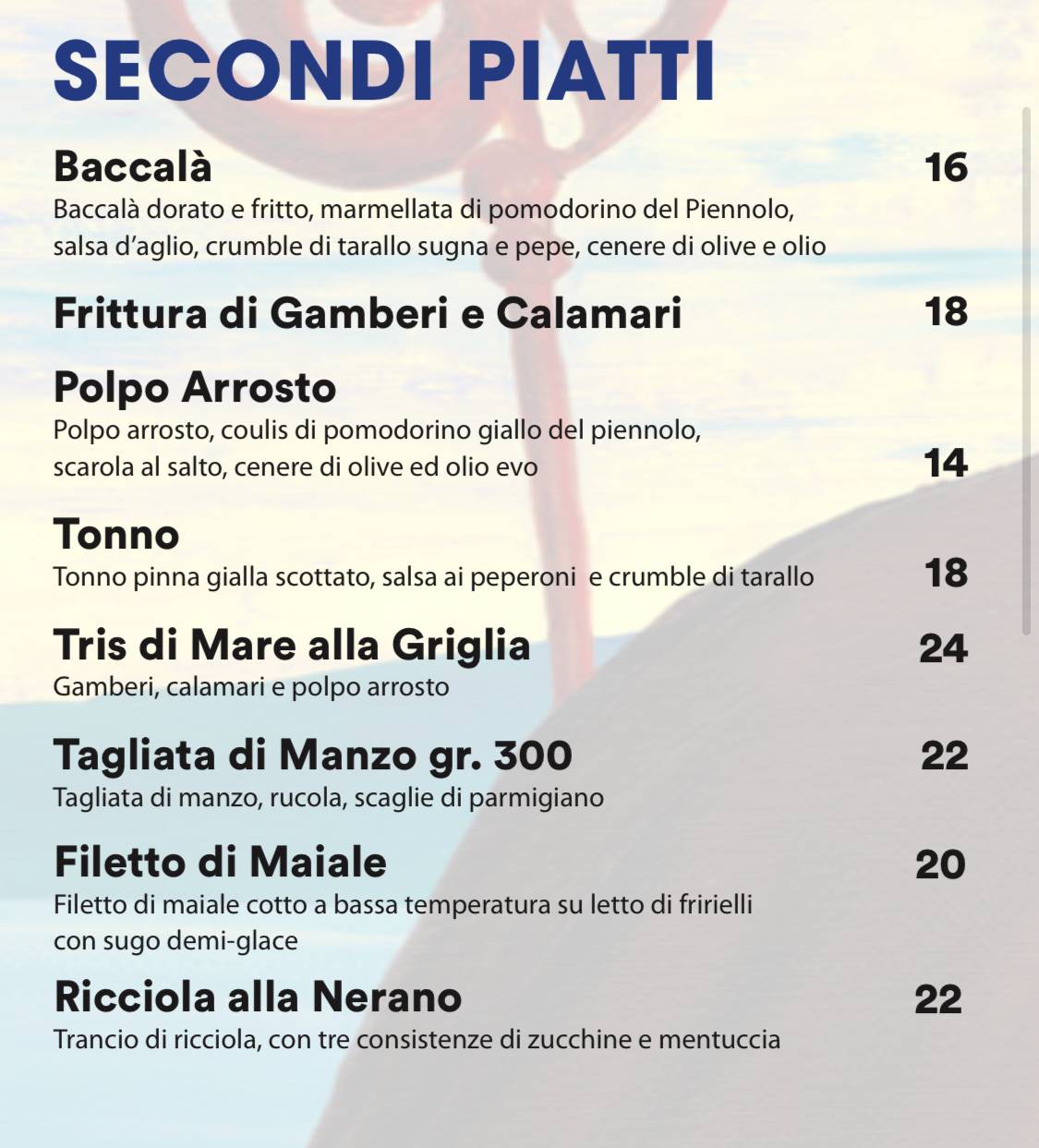 Menu di CASA PIENNOLO 10 