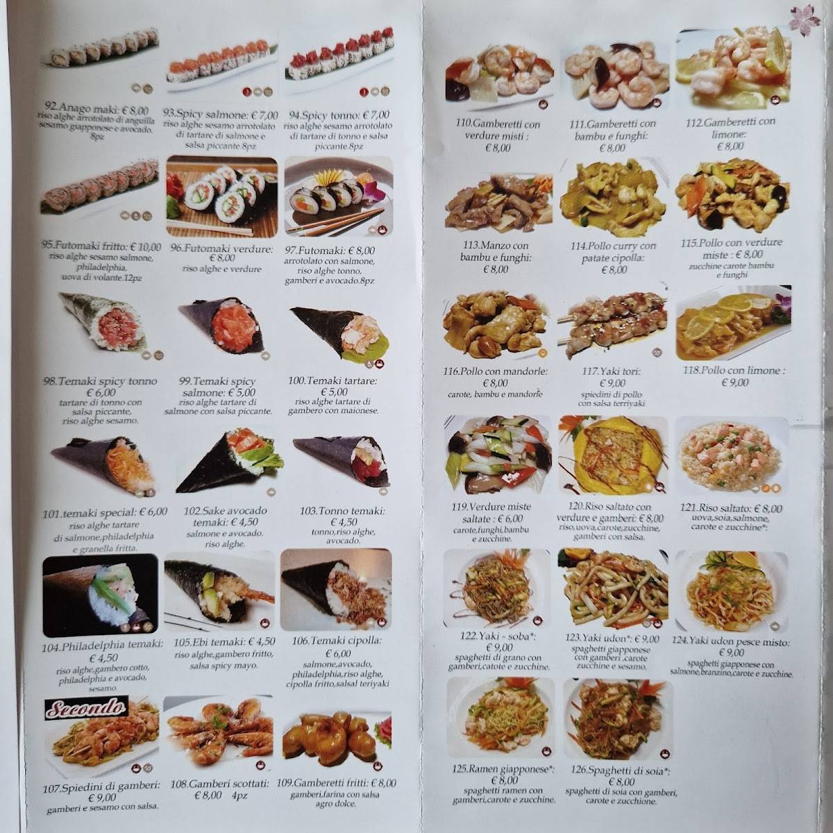Menu di Torri Sushi Ristorante Giapponese 