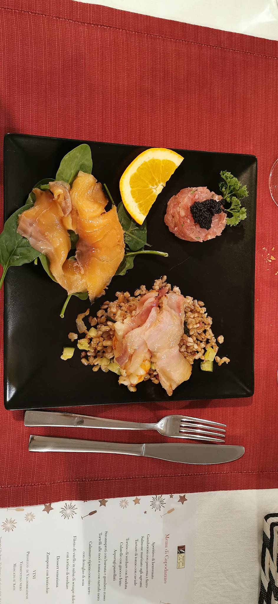 Menu di Trattoria Cibo Sano 