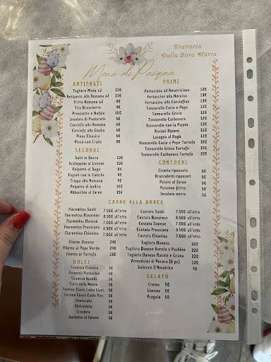 Menu di Trattoria Dalla Sora Maria 