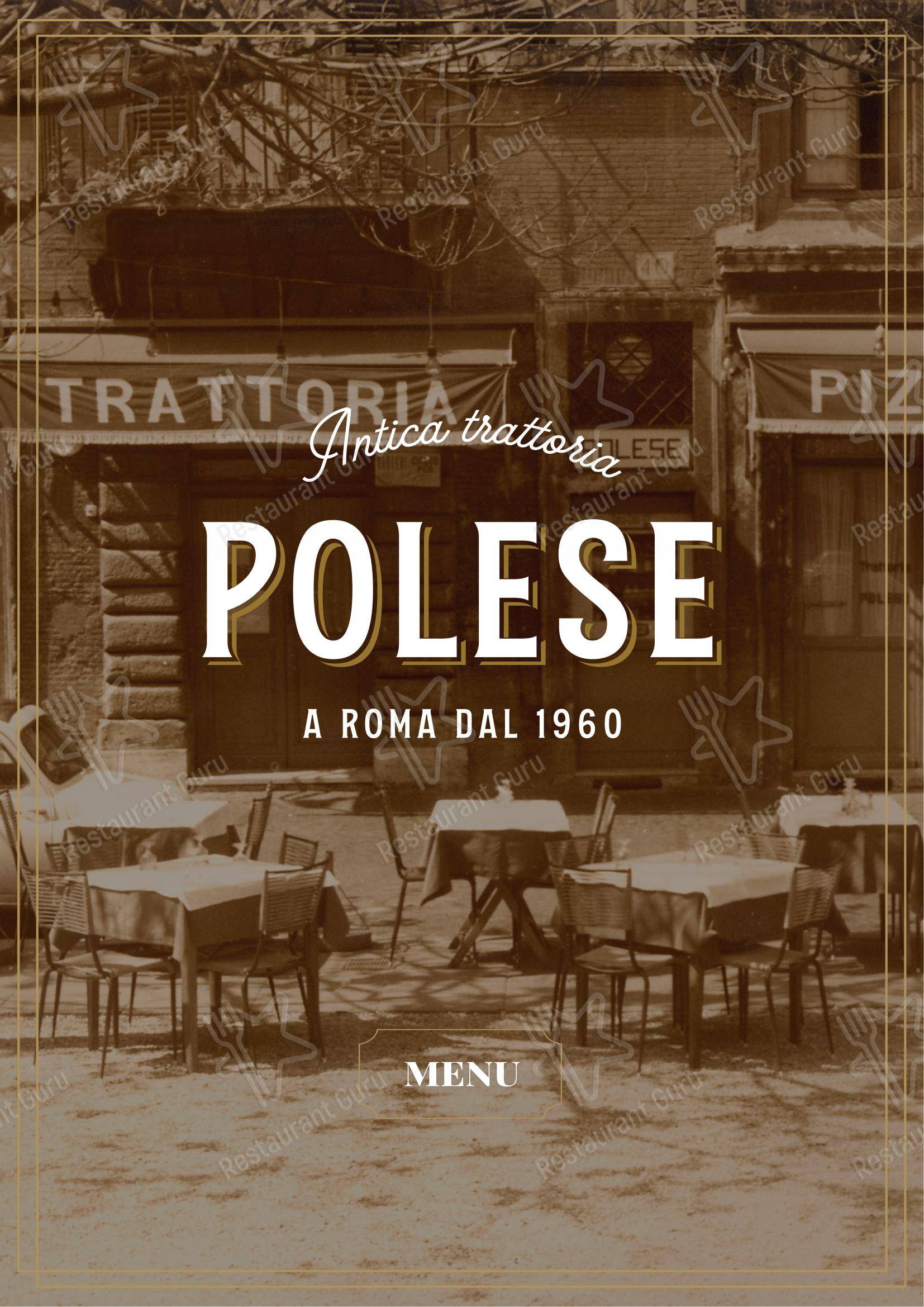Trattoria Polese in Roma - Menu