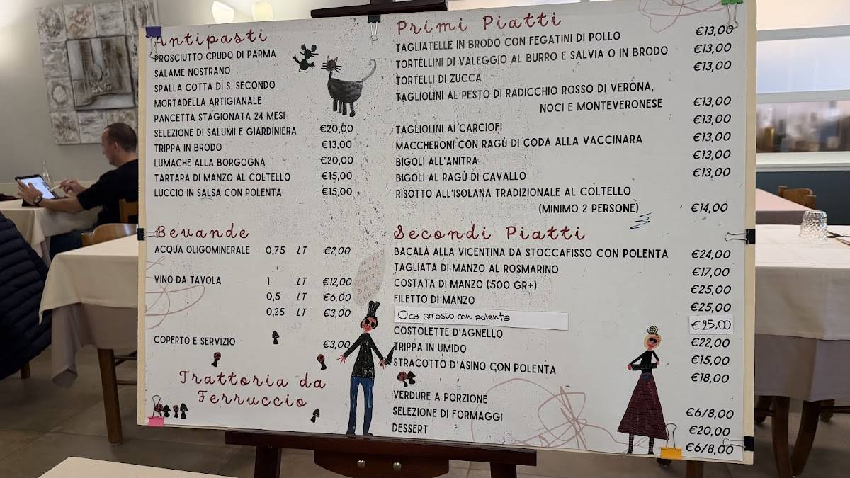 Menu di Trattoria da Ferruccio 