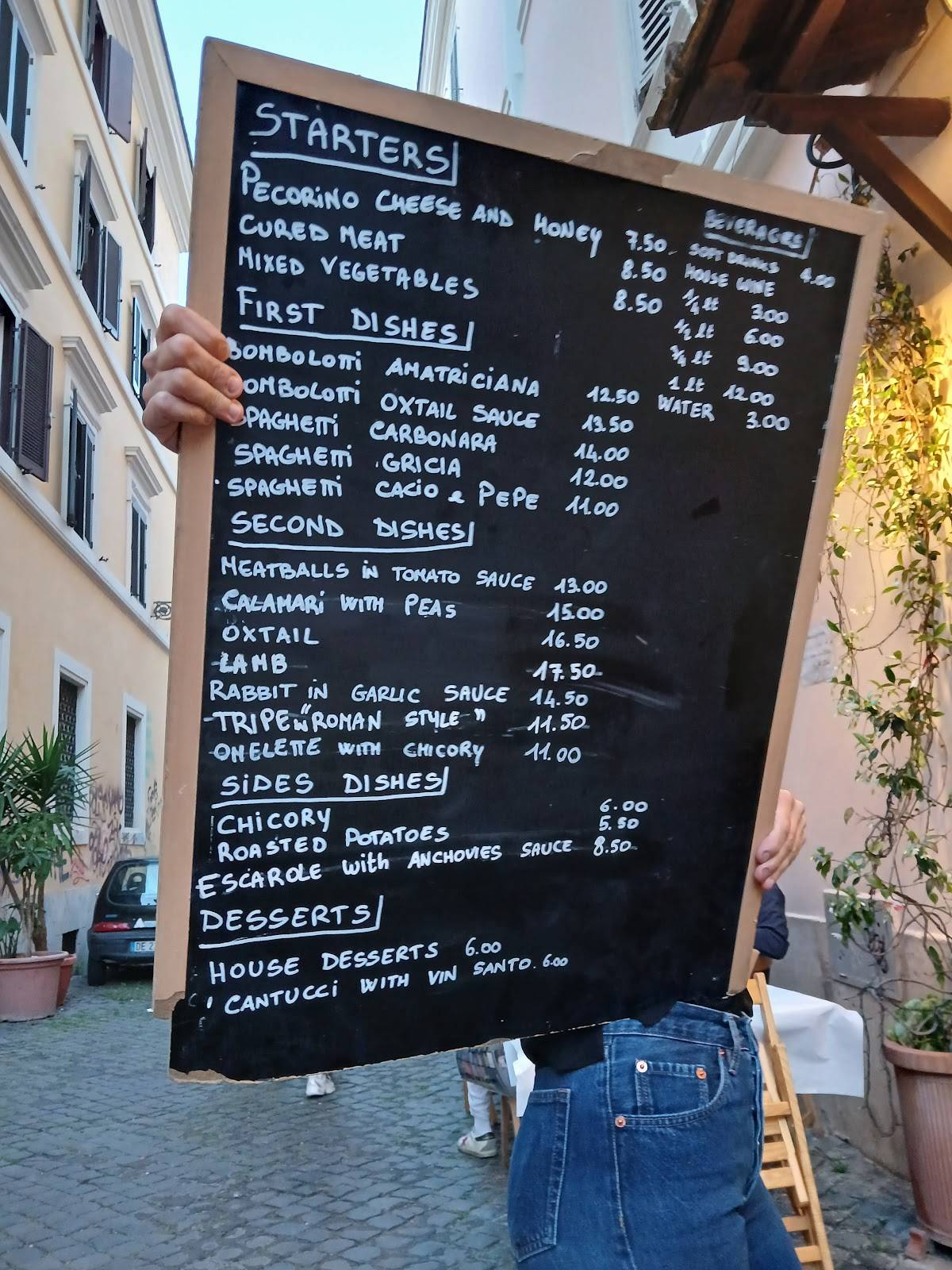 Menu di Trattoria da Lucia 