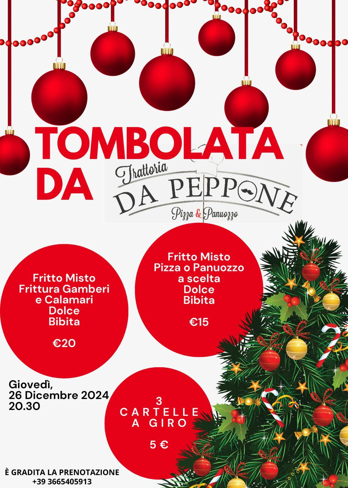 Menu di Trattoria pizza & panuozzo da peppone 