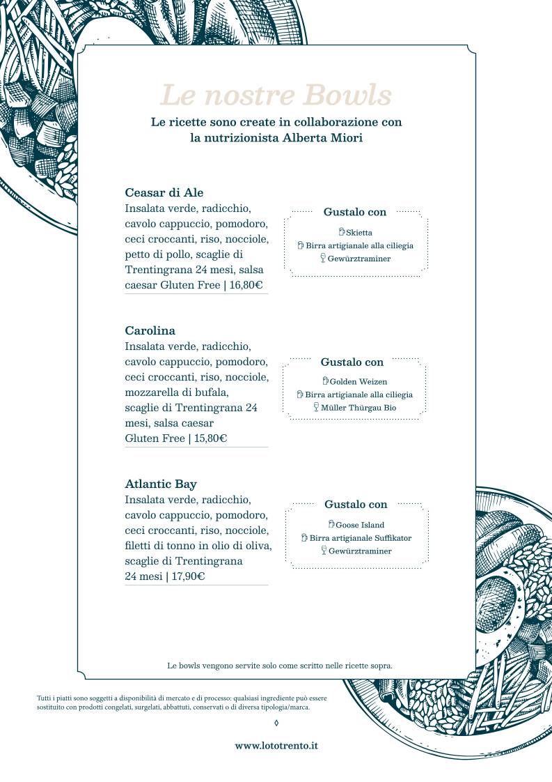 Menu di Loto 