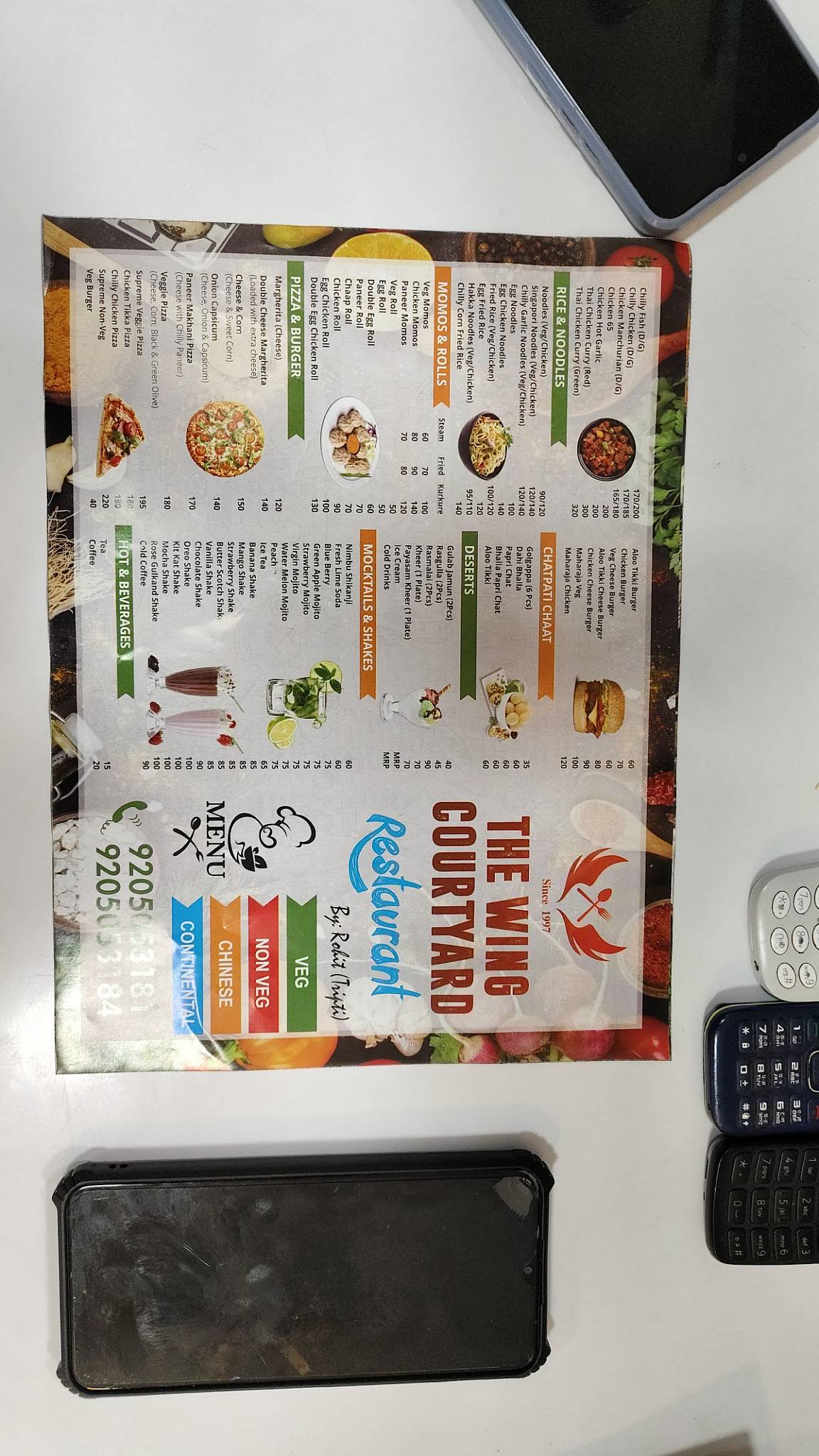 Tripti Restaurant menu