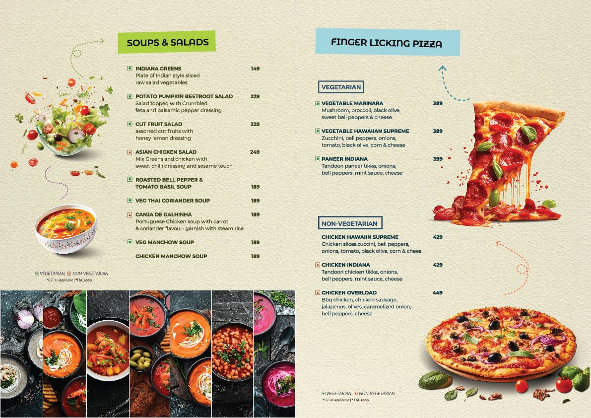Troposphere Roof Top Party Destination menu