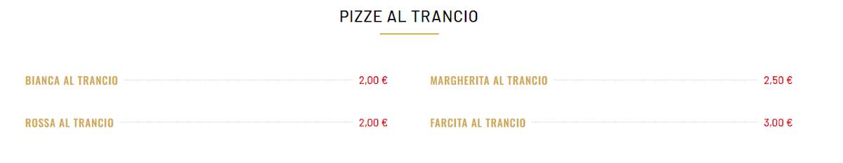 Menu di Pizza Vittorio 