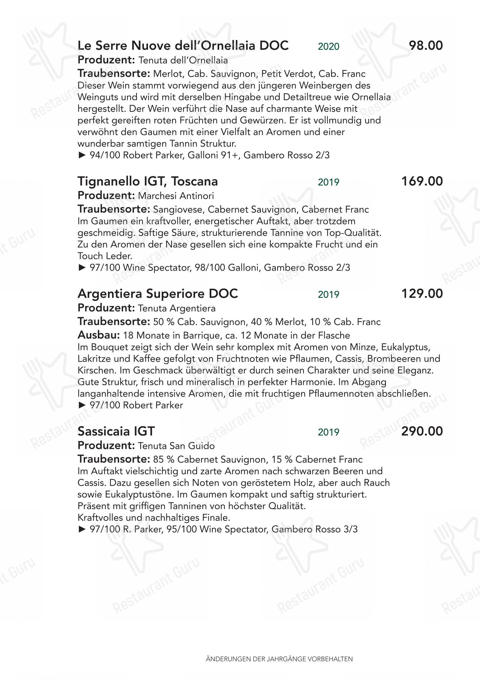 Крафт меню per Türmli Restaurant & Pizzeria pizzeria