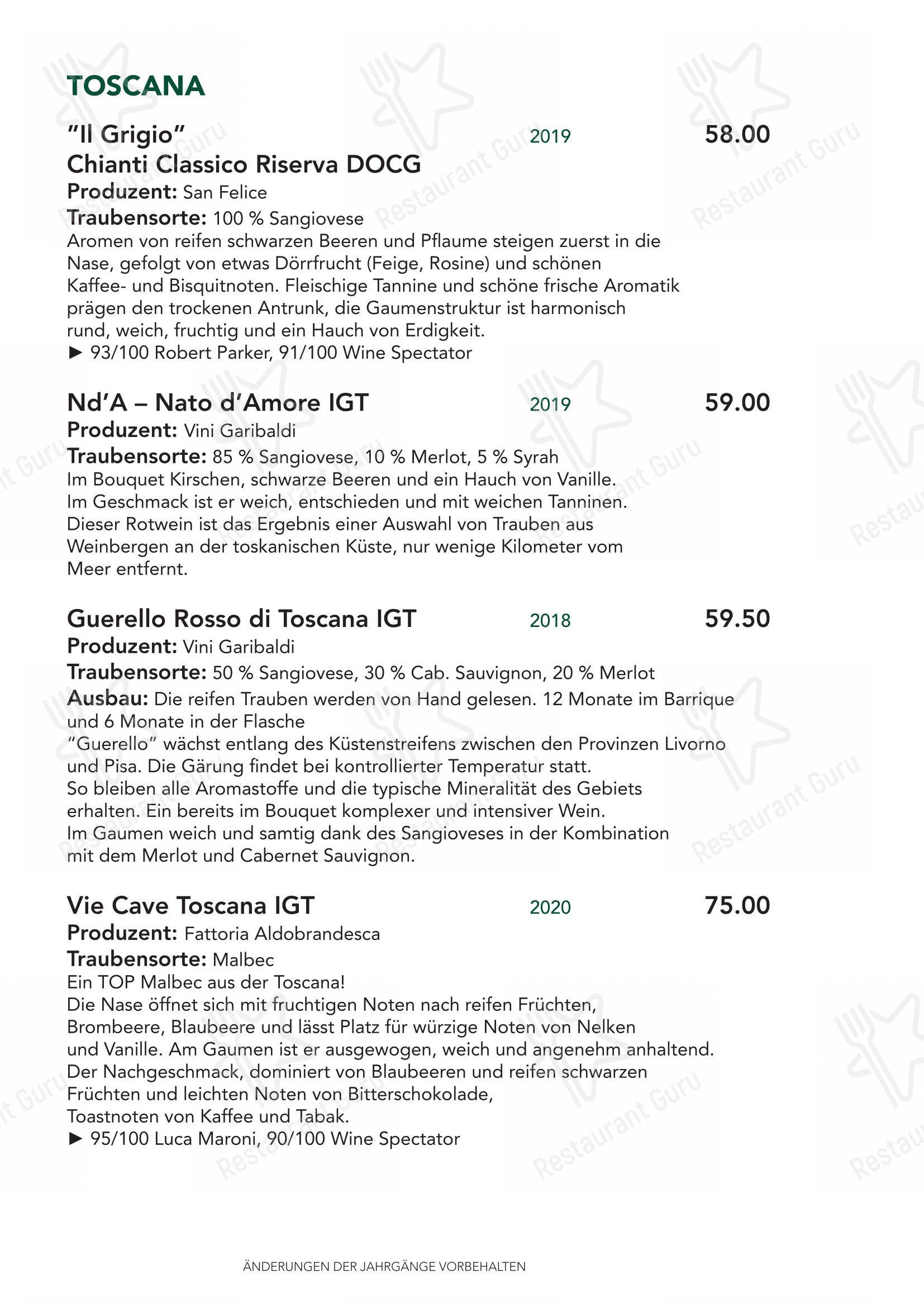 Menu di Türmli Restaurant & Pizzeria - Крафт меню