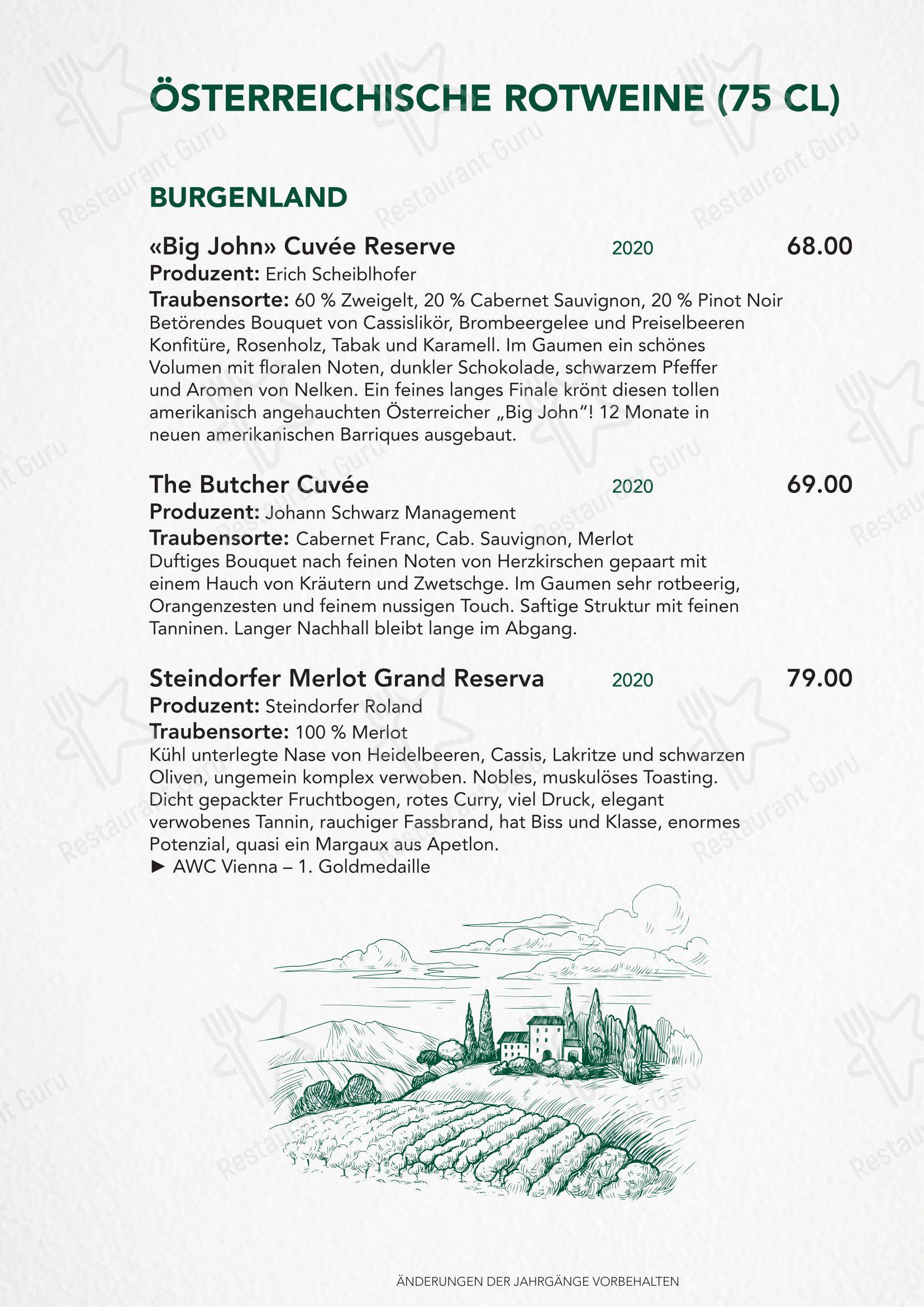 Основное меню per Türmli Restaurant & Pizzeria pizzeria