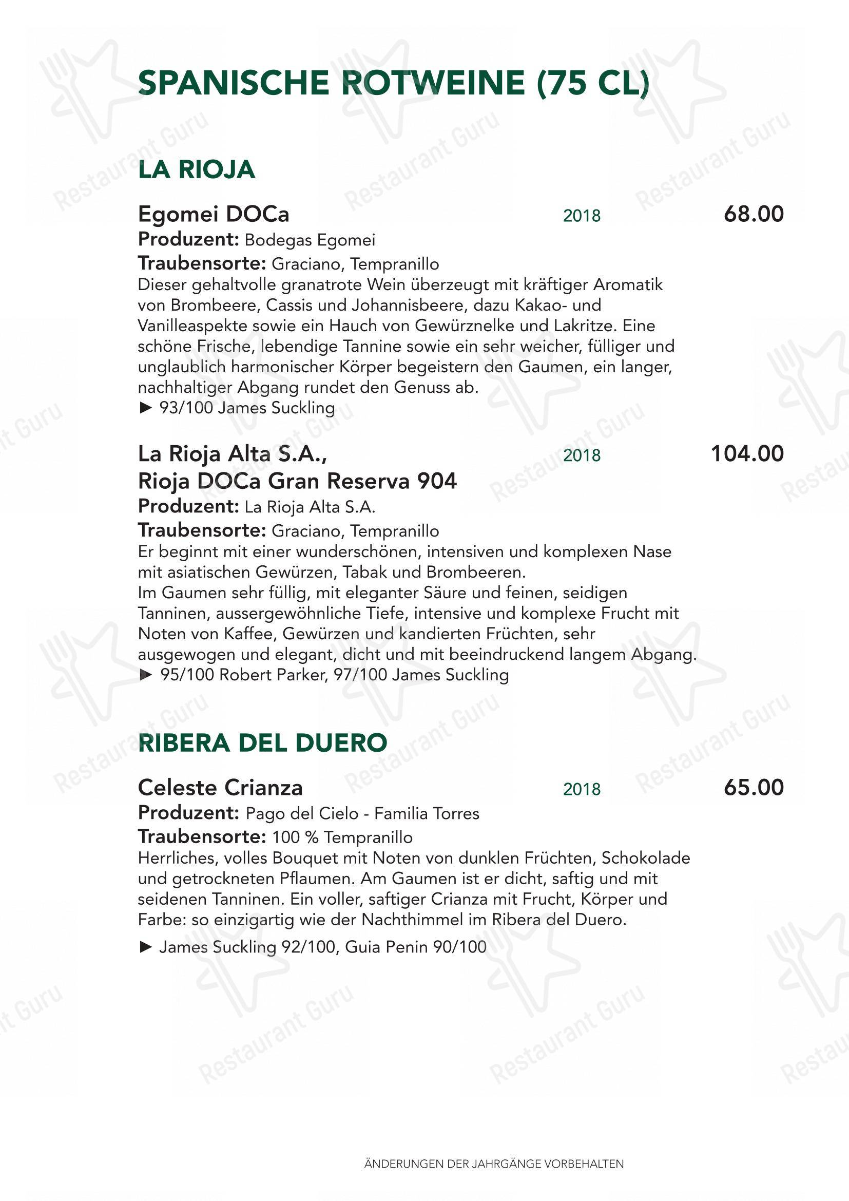 Крафт меню per Türmli Restaurant & Pizzeria pizzeria