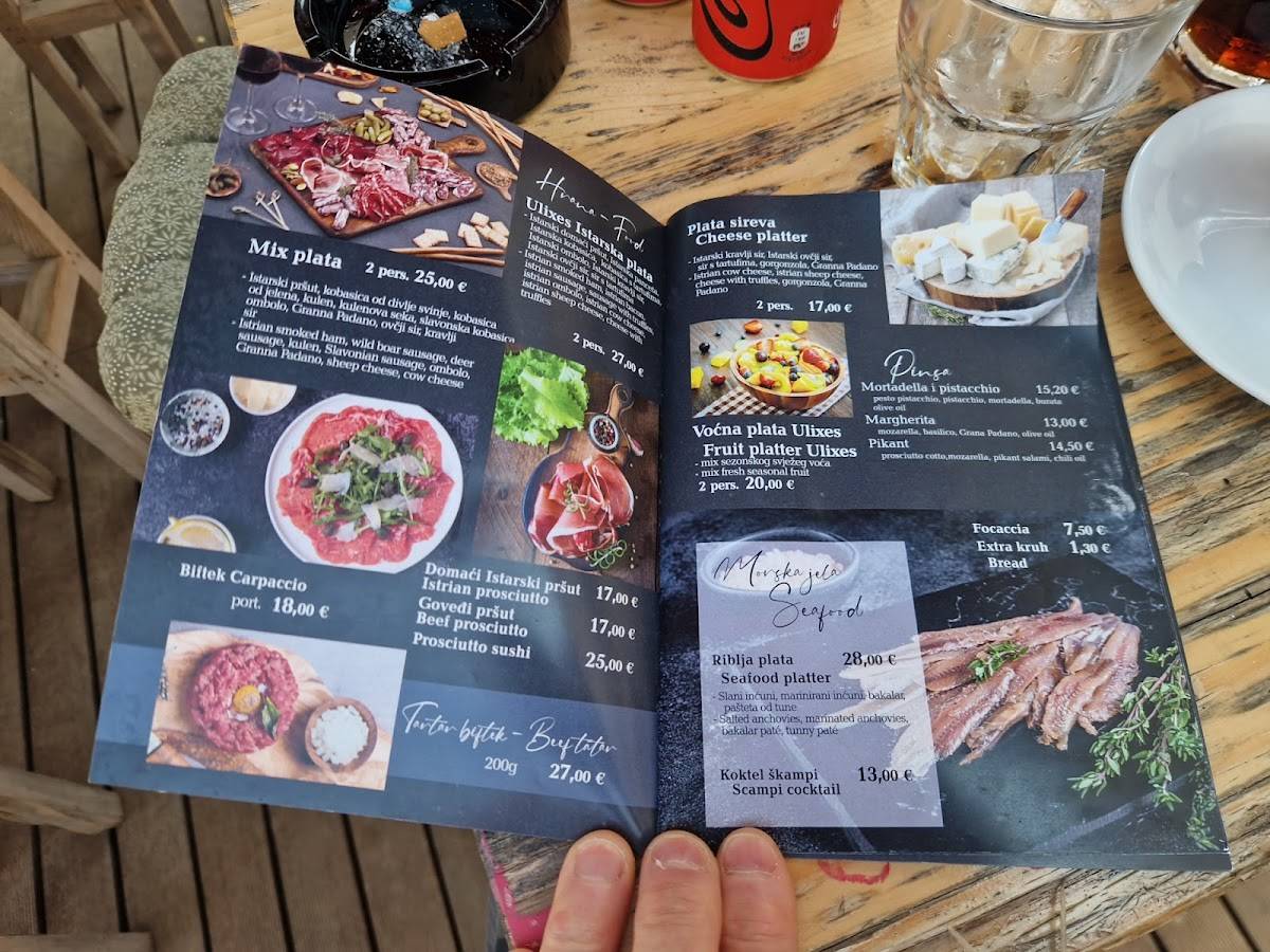 Menu di Ulixes Wine Garden 