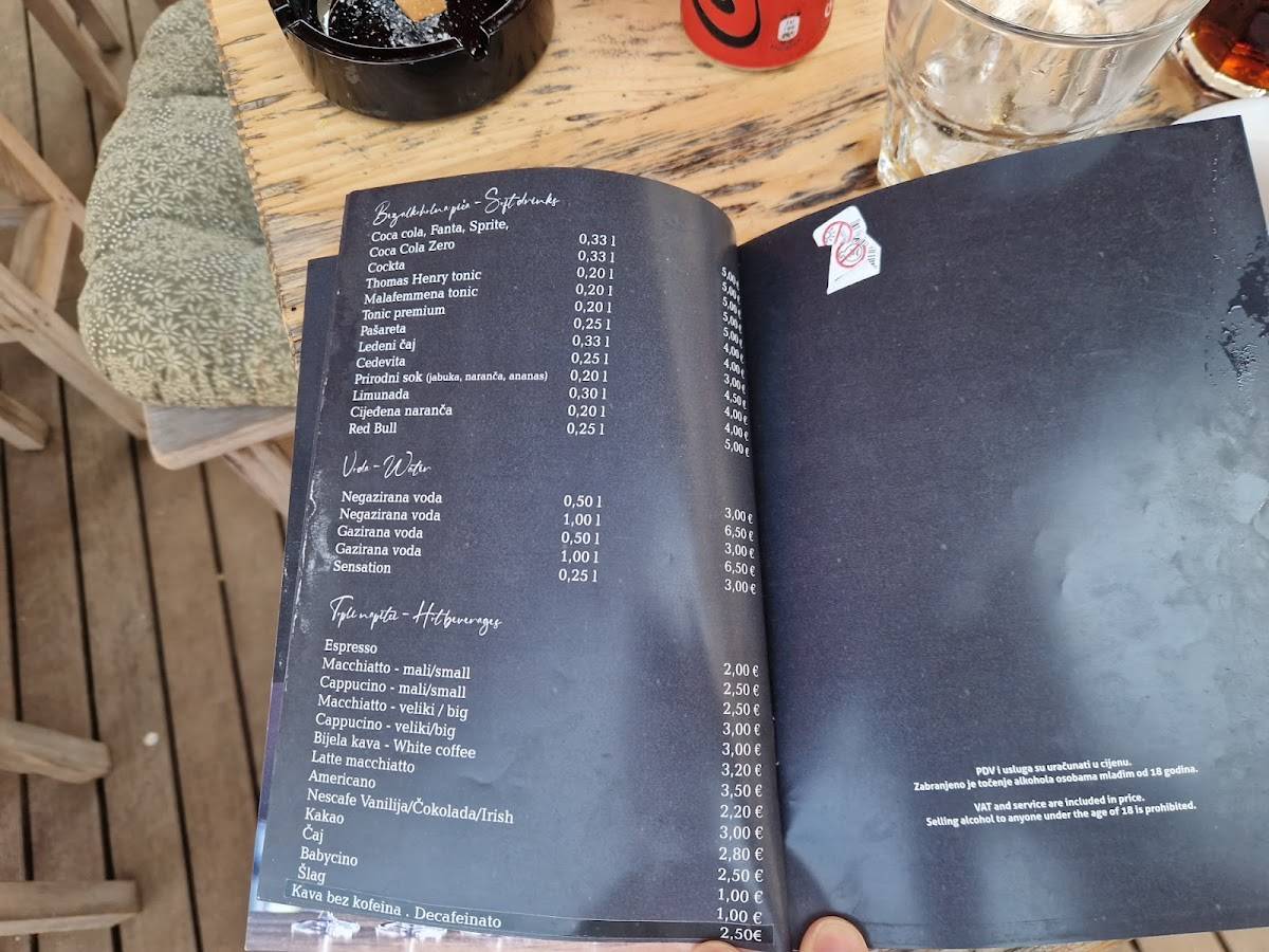 Menu di Ulixes Wine Garden 