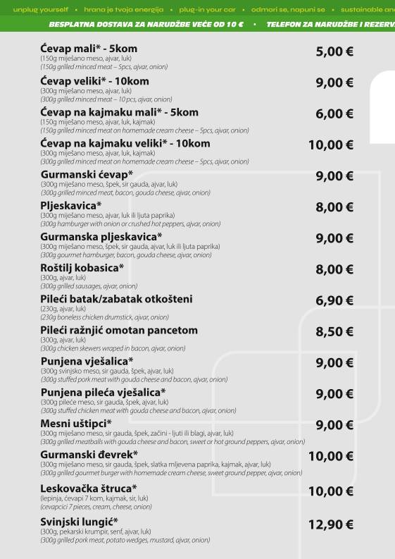 Menu di Unplugged Bar & Grill 