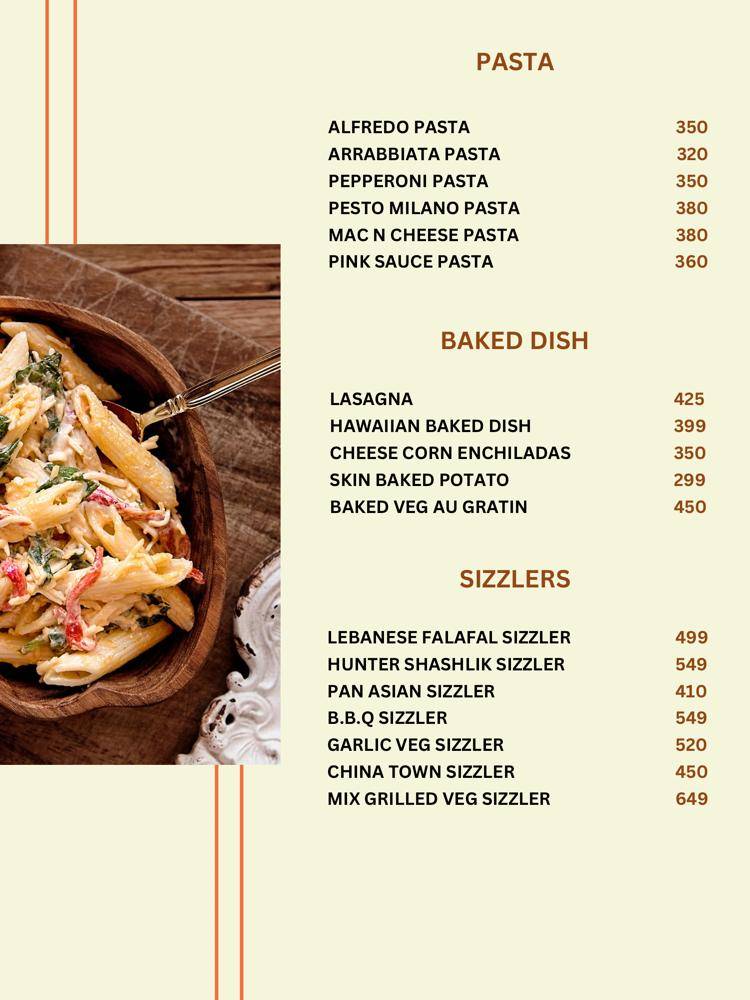 Upper Deck menu