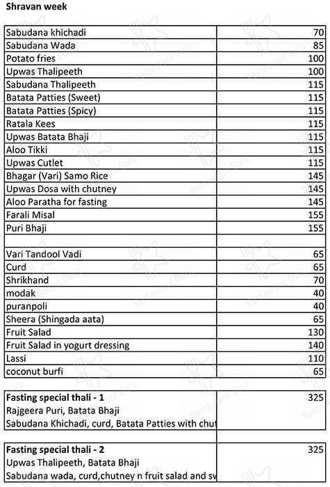 Upvas menu