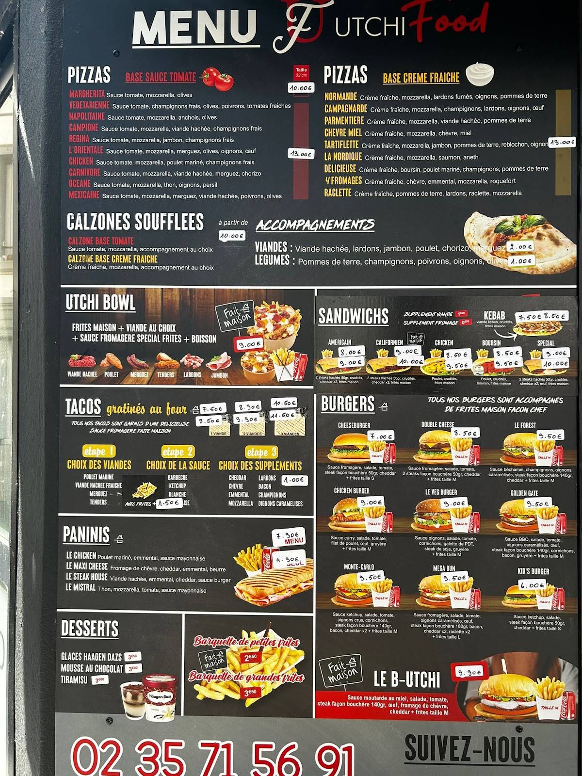 Menu de Utchi Food