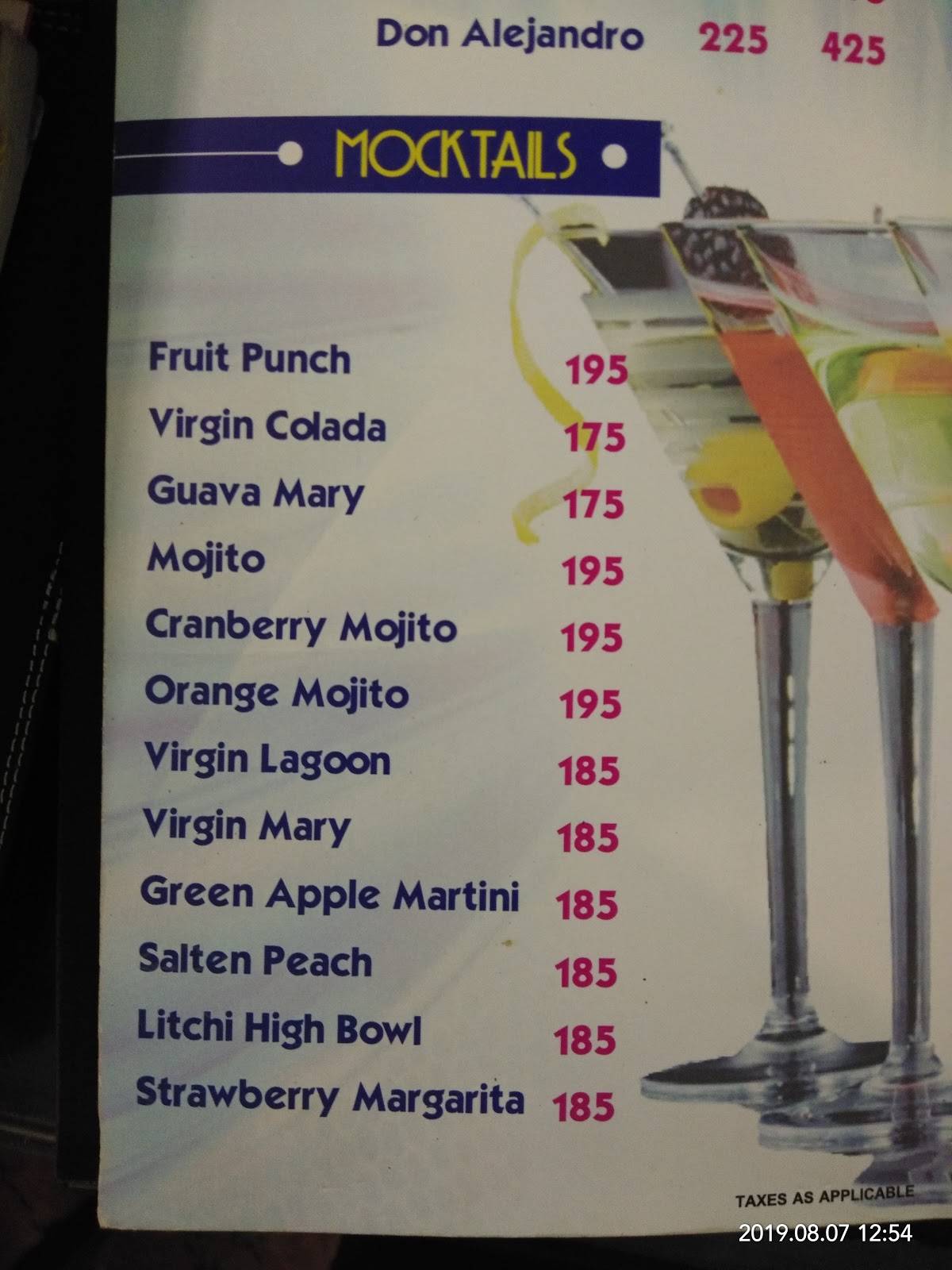 Menu at Saffron Grill, Virar, Club One