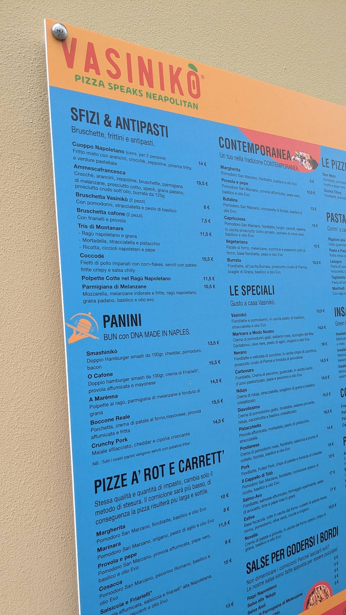 Menu di Vasinikó 