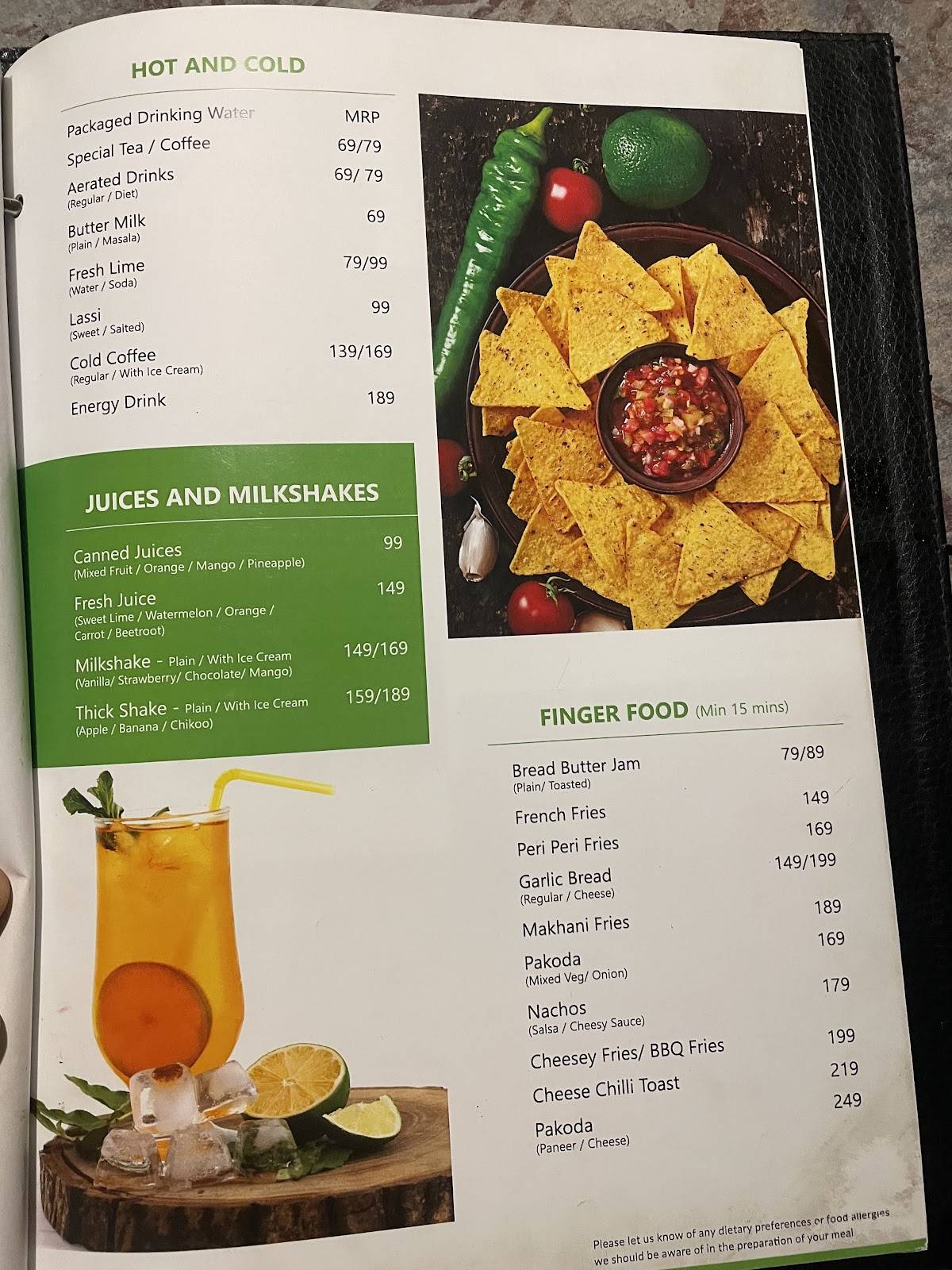 Veggies - Veg Fast Food Restaurant menu