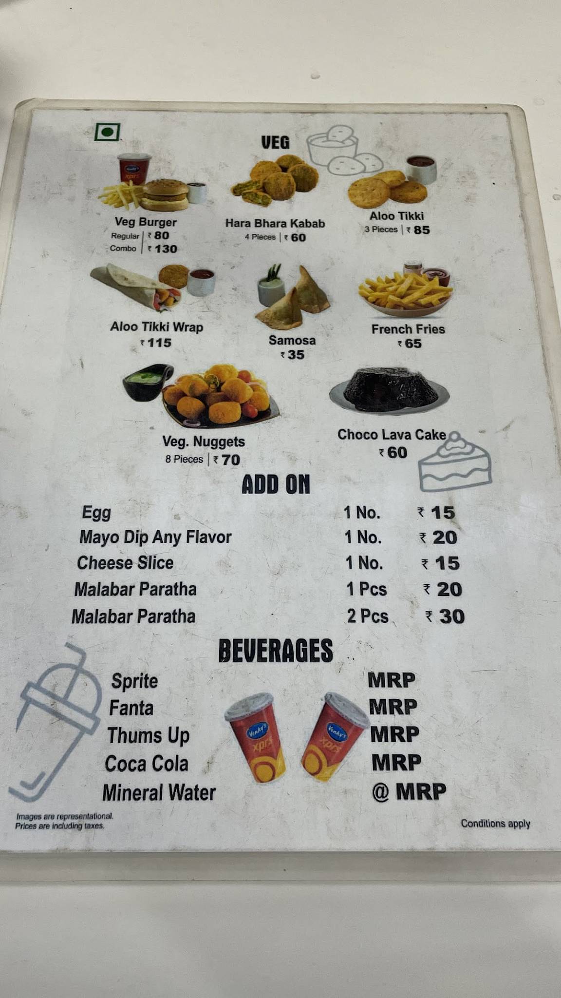 Venky's Xprs Viman Nagar menu
