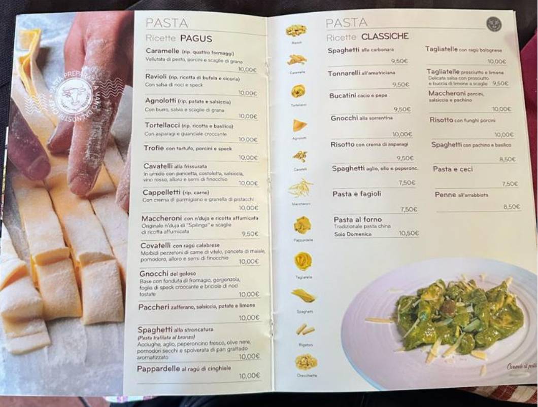 Menu di Pagus 